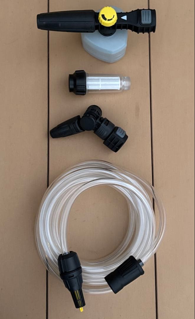 【美品 高容量5.0Ah付】KARCHER KHB6 高圧洗浄機 本体＋人気OP