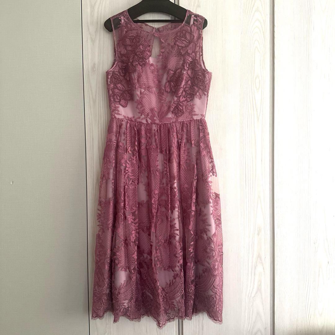 最終お値下げ！グレースコンチネンタル　トリミングレースワンピース