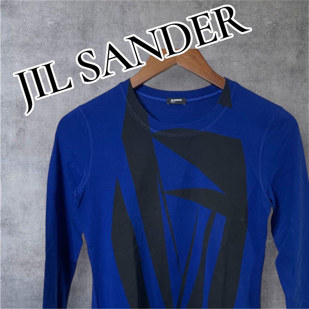 か*ぬ様 JIL SANDER NAVY 青 長袖Tシャツ