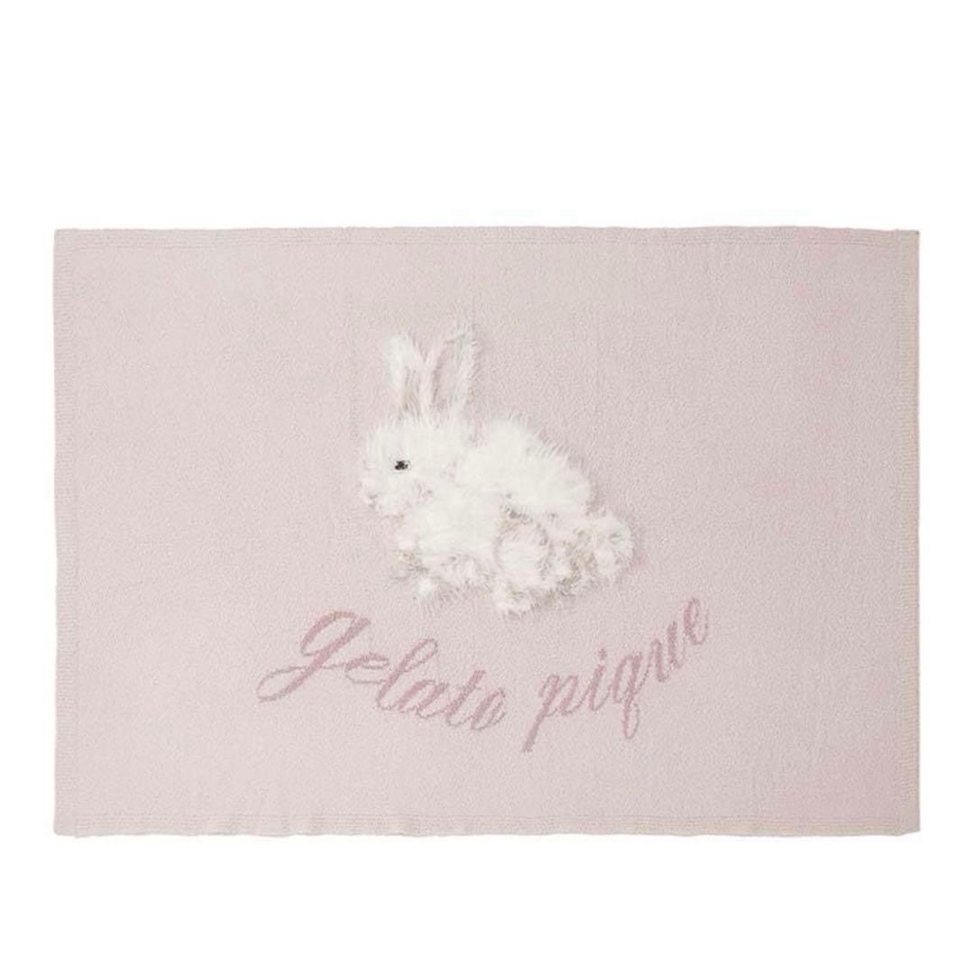 新品未使用　タグあり　gelato pique ウサギ刺繍ブランケット