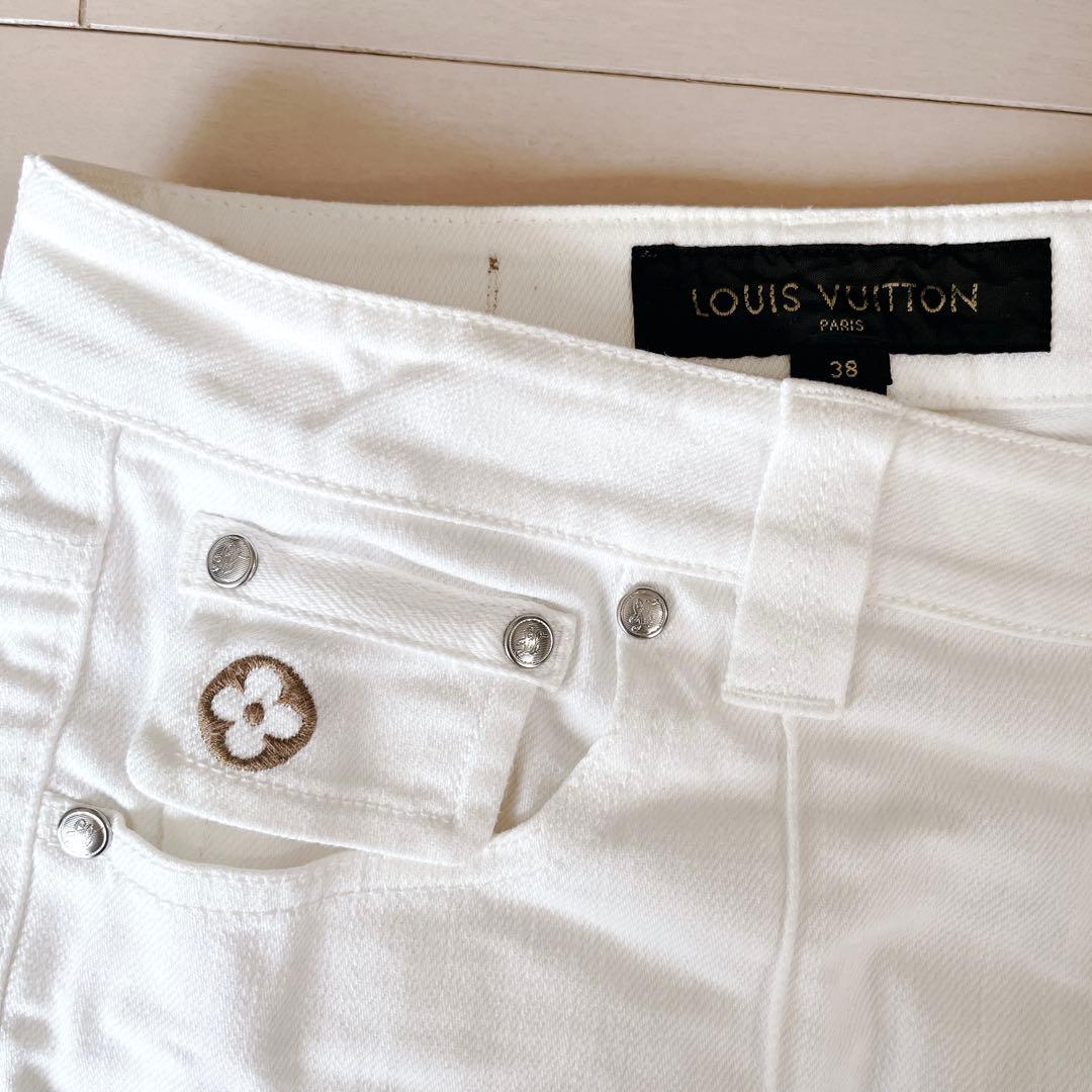 限定価格★ヴィトン LOUIS VUITTON ホワイト 白 ショートパンツ M