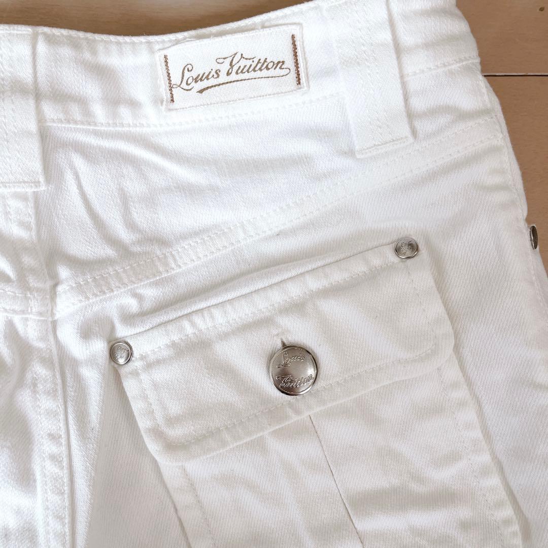 限定価格★ヴィトン LOUIS VUITTON ホワイト 白 ショートパンツ M