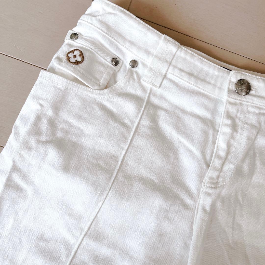 限定価格★ヴィトン LOUIS VUITTON ホワイト 白 ショートパンツ M