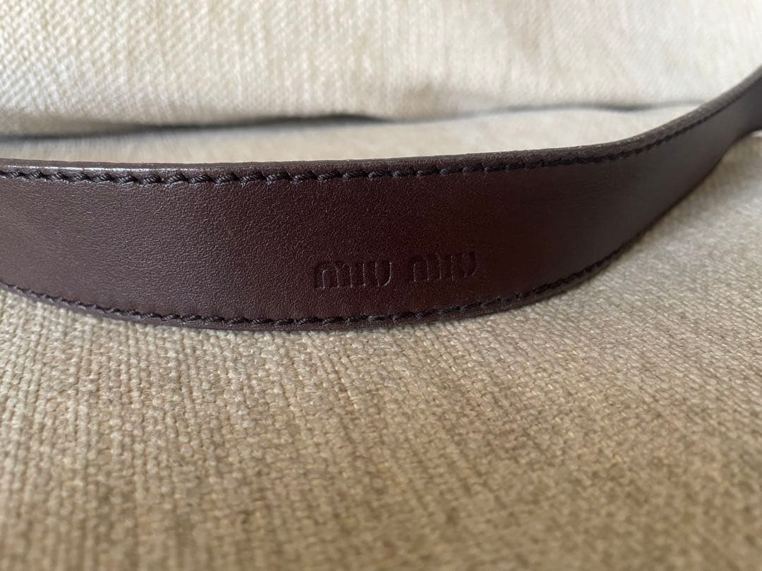 miu miu レザー ベルト ミュウミュウ