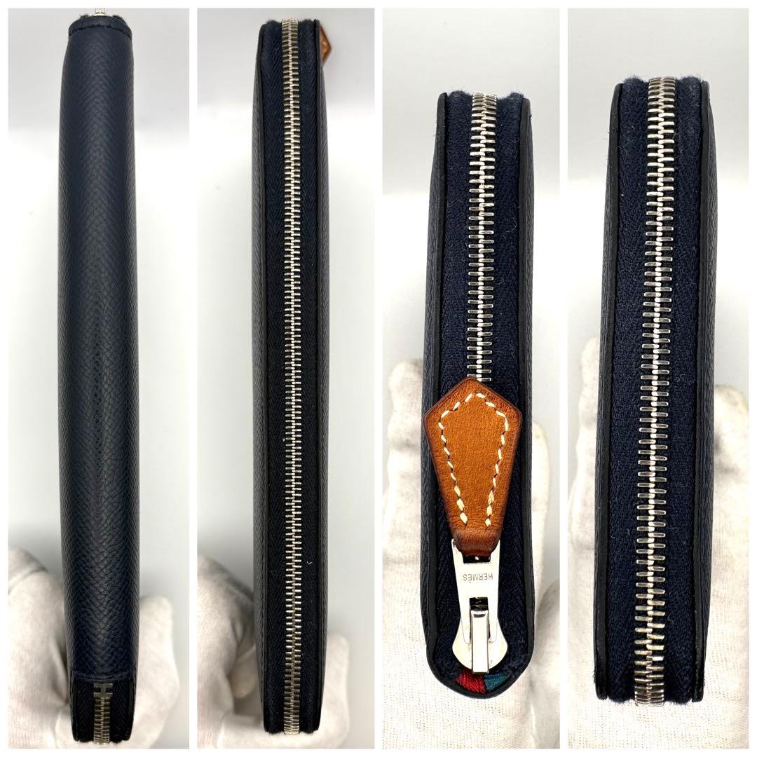 HERMES エルメス アザップロング シルクイン ブルーインディゴ　人気柄