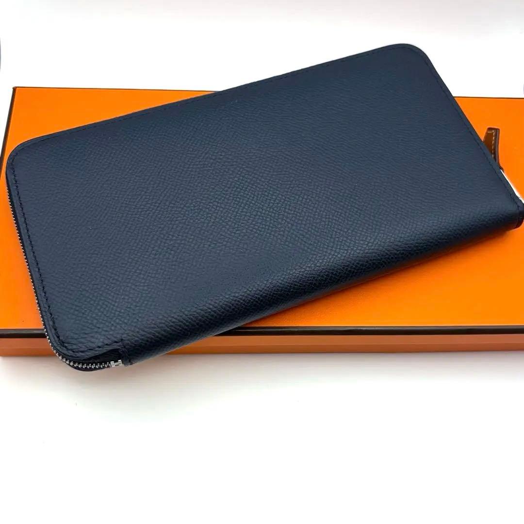 HERMES エルメス アザップロング シルクイン ブルーインディゴ　人気柄