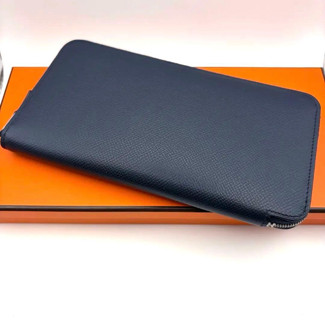 HERMES エルメス アザップロング シルクイン ブルーインディゴ　人気柄