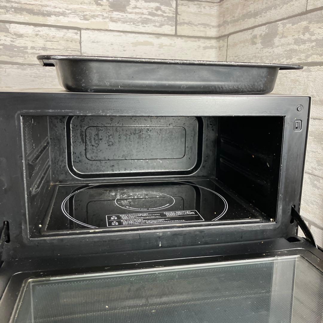 BALMUDA オーブンレンジ K04A-SU 動作確認済み 皿ガラスひび有