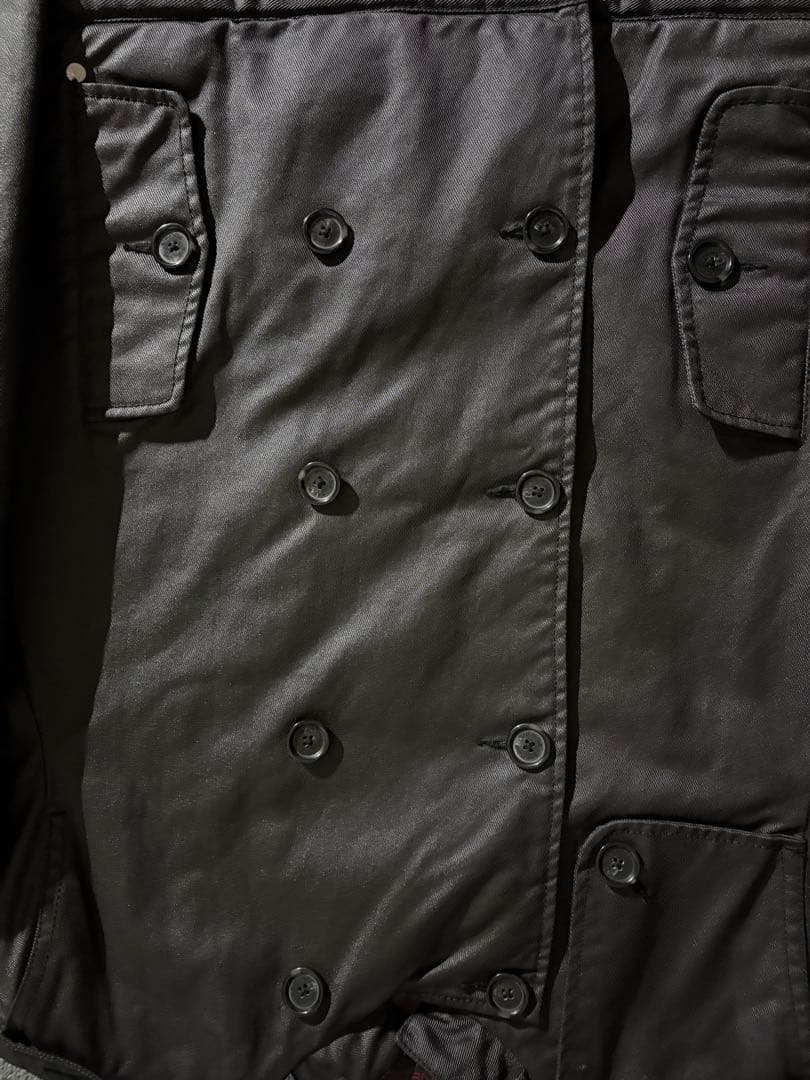 archive コーティング Pコート ダブルブレスト ナポレオン