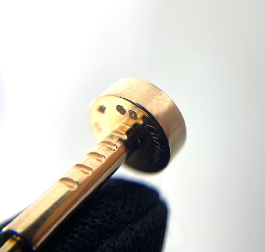 カルティエ　ジュストアンクル　タイピン　750YG K18 ゴールド