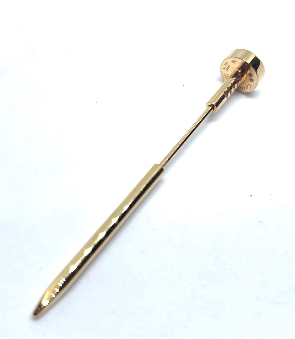 カルティエ　ジュストアンクル　タイピン　750YG K18 ゴールド