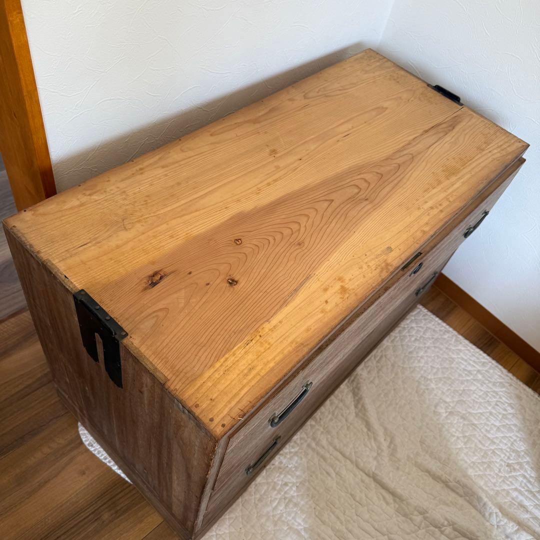 東京23区配送無料　昭和レトロ 桐タンス3段式 和風箪笥