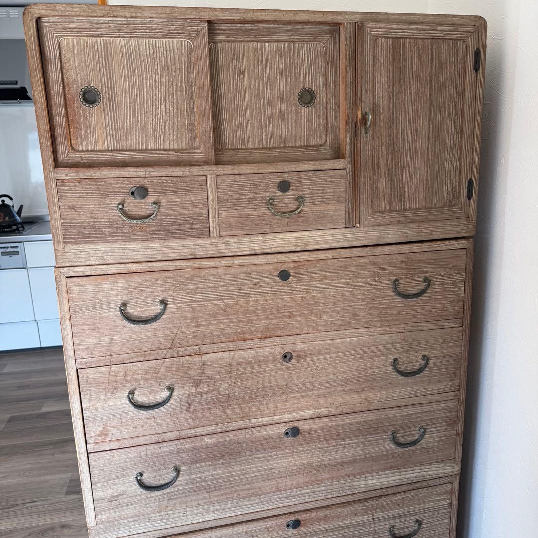 東京23区配送無料　昭和レトロ 桐タンス3段式 和風箪笥