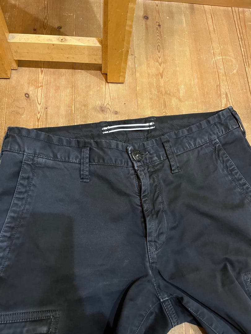 Stone  ブラック カーゴパンツ　w29