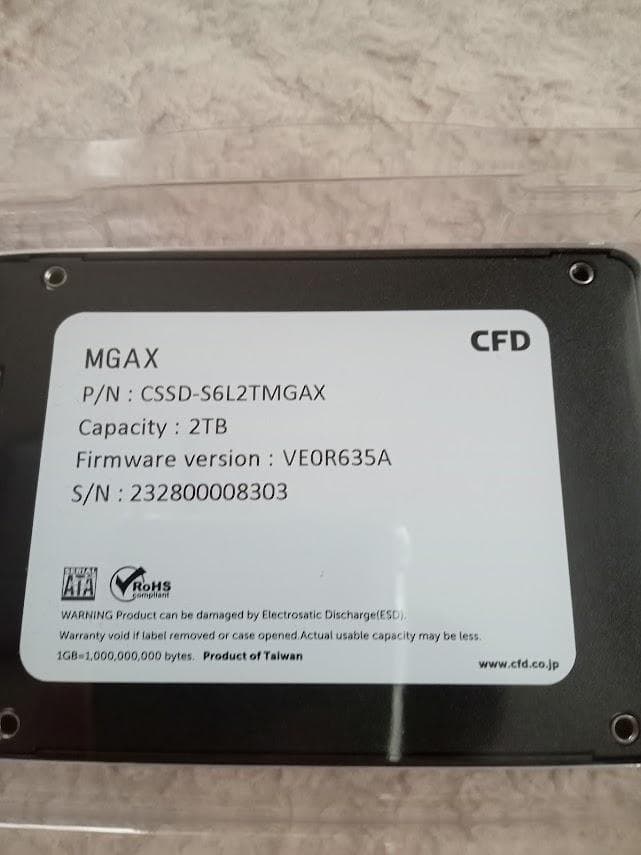 CFD 2TB 内蔵型SSD CSSD-S6L2TMGAX