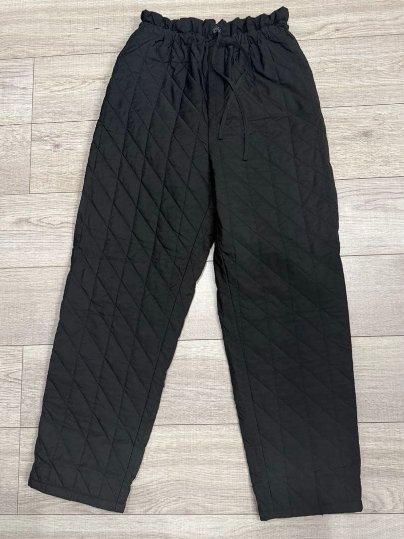 MACHATT マチャット　キルティングパンツ　ブラック