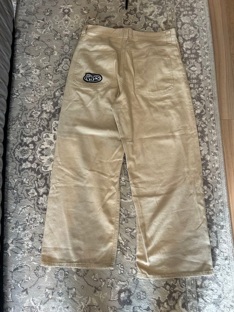 復刻 Lee pipes デニム ワークパンツ チノパン ベージュ バギー