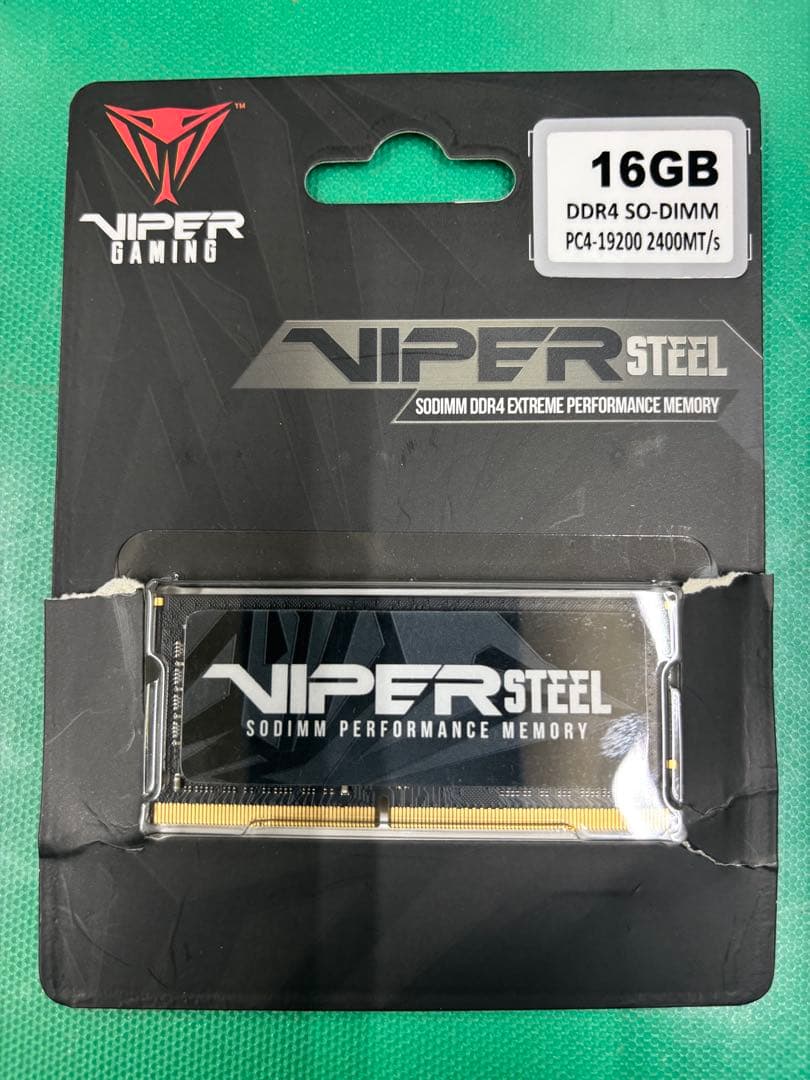 16GB DDR4 SO-DIMM メモリー　PC4-19200