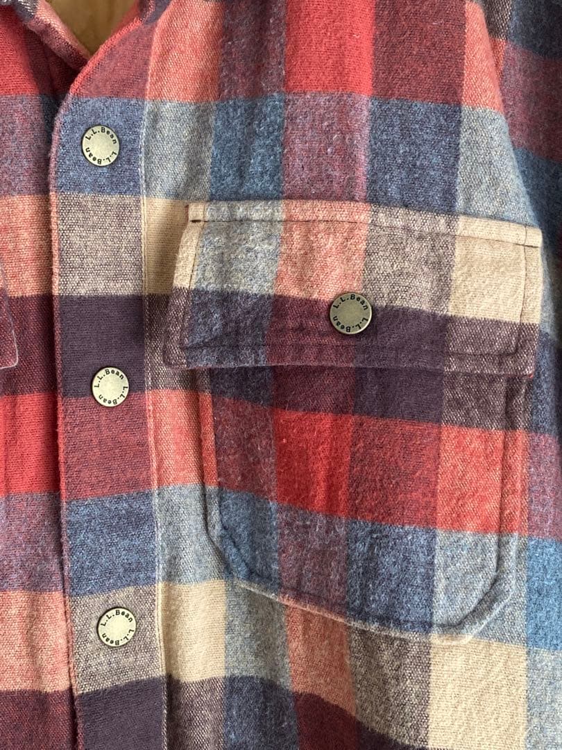 L.L.Bean 2024 フランネルシャツジャケット　中綿入り