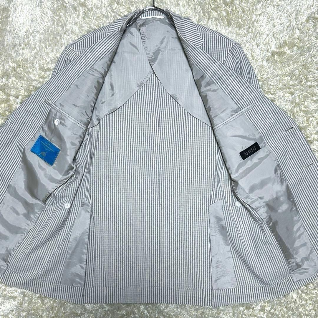 【美品 現行 カノニコ シアサッカー】バーニーズニューヨーク　スーツ　イタリア製