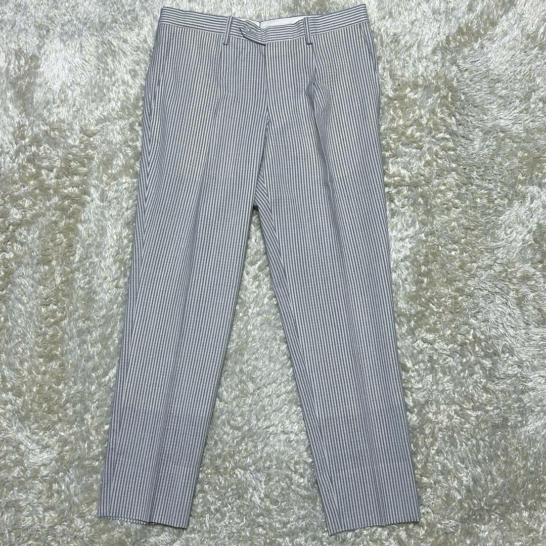 【美品 現行 カノニコ シアサッカー】バーニーズニューヨーク　スーツ　イタリア製