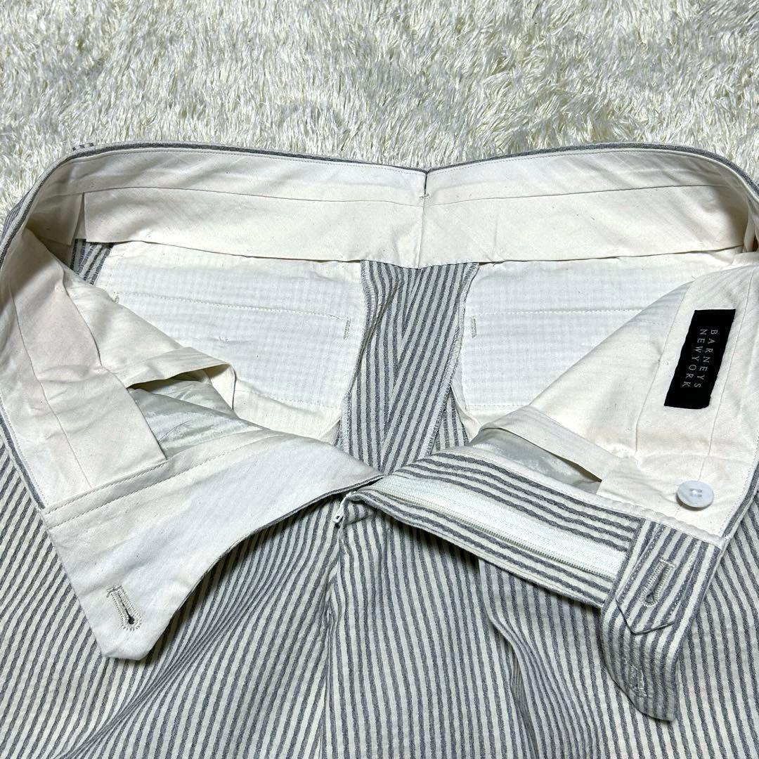 【美品 現行 カノニコ シアサッカー】バーニーズニューヨーク　スーツ　イタリア製