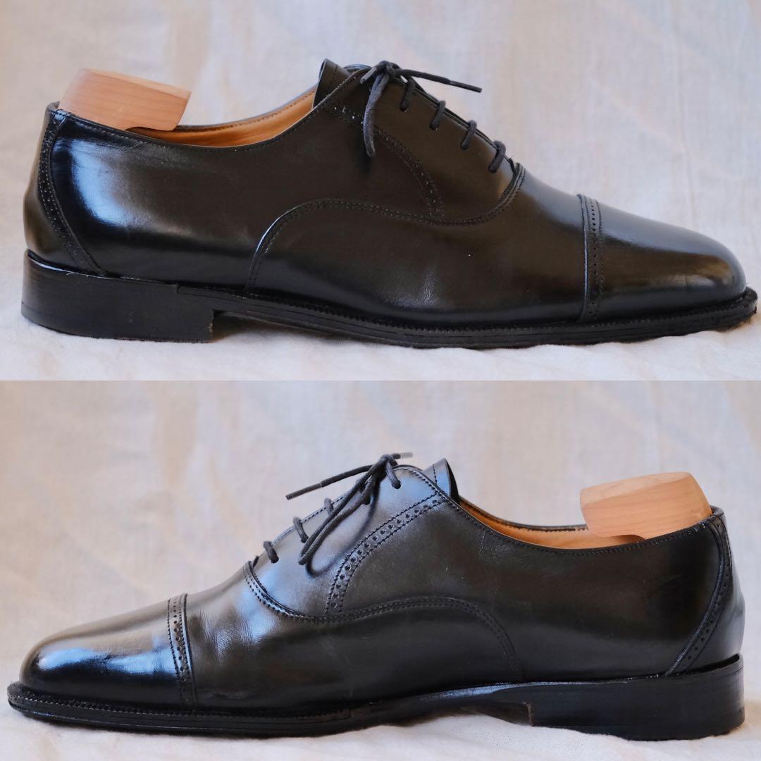 BALLYバリー ブラックストレートチップ 8 1/2 E スイス製