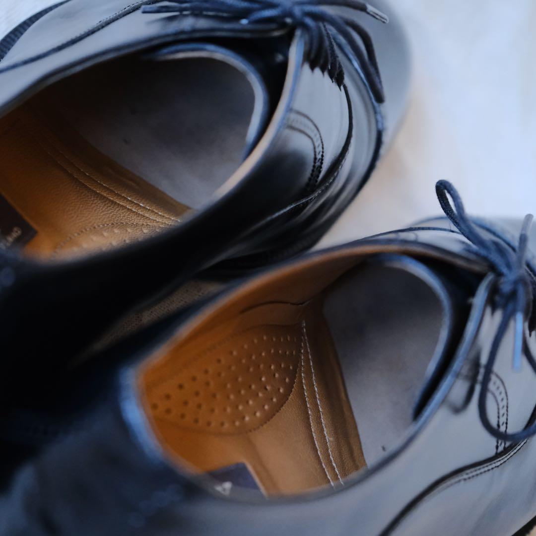 BALLYバリー ブラックストレートチップ 8 1/2 E スイス製