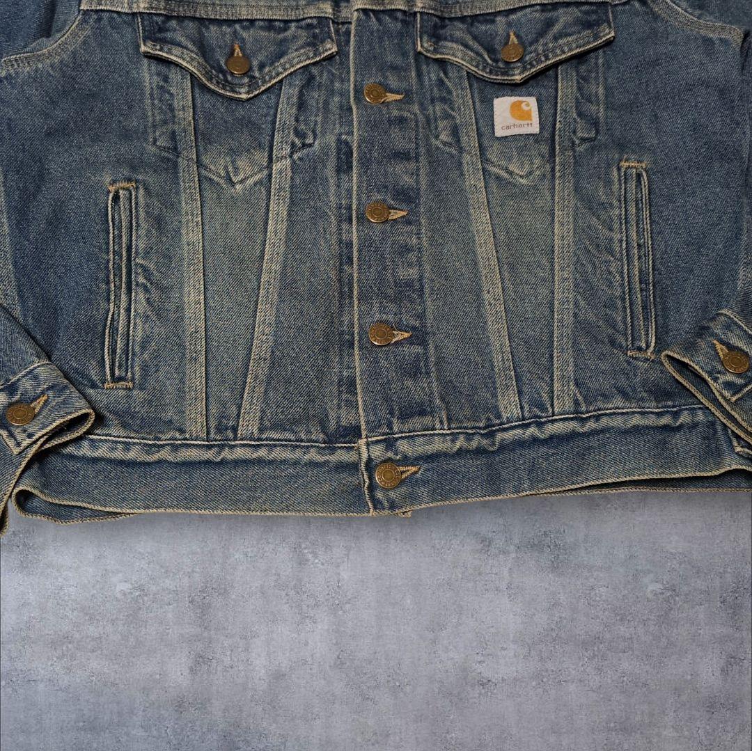 色落ち抜群✨Carhartt USA製 デニムジャケット トラッカー XL