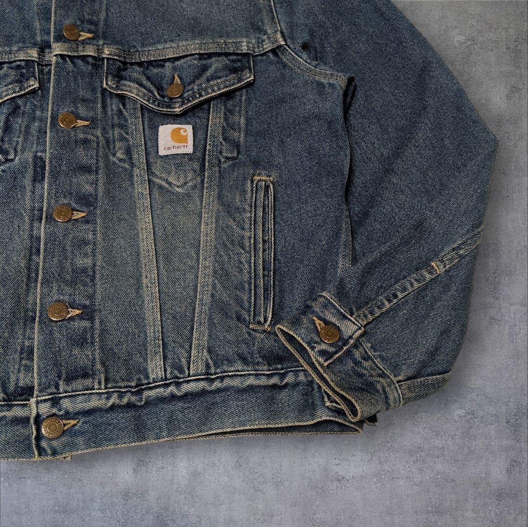 色落ち抜群✨Carhartt USA製 デニムジャケット トラッカー XL