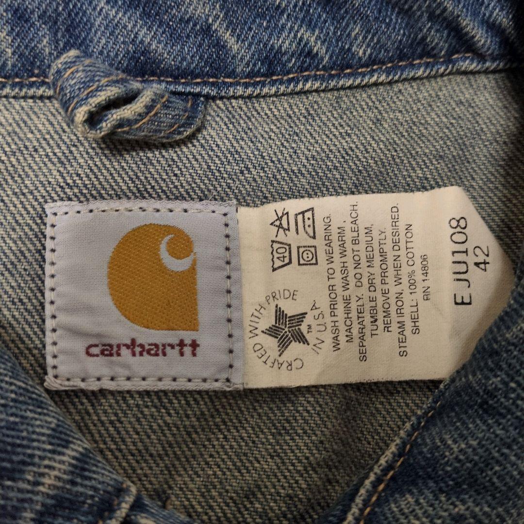 色落ち抜群✨Carhartt USA製 デニムジャケット トラッカー XL