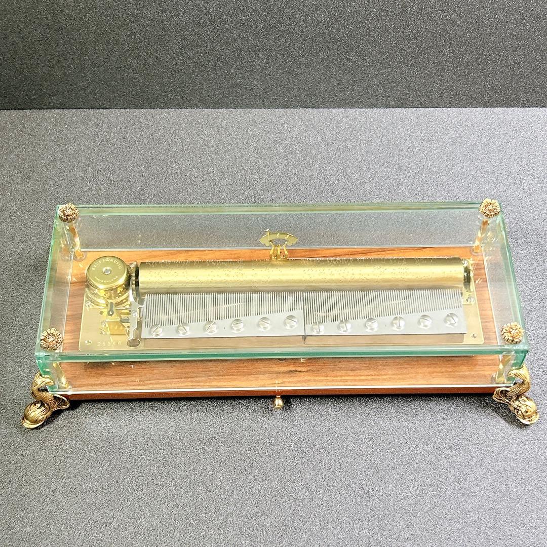 最高峰 REUGE 144弁 ガラスオルゴール 椿姫/ナブッコ/トロヴァトーレ