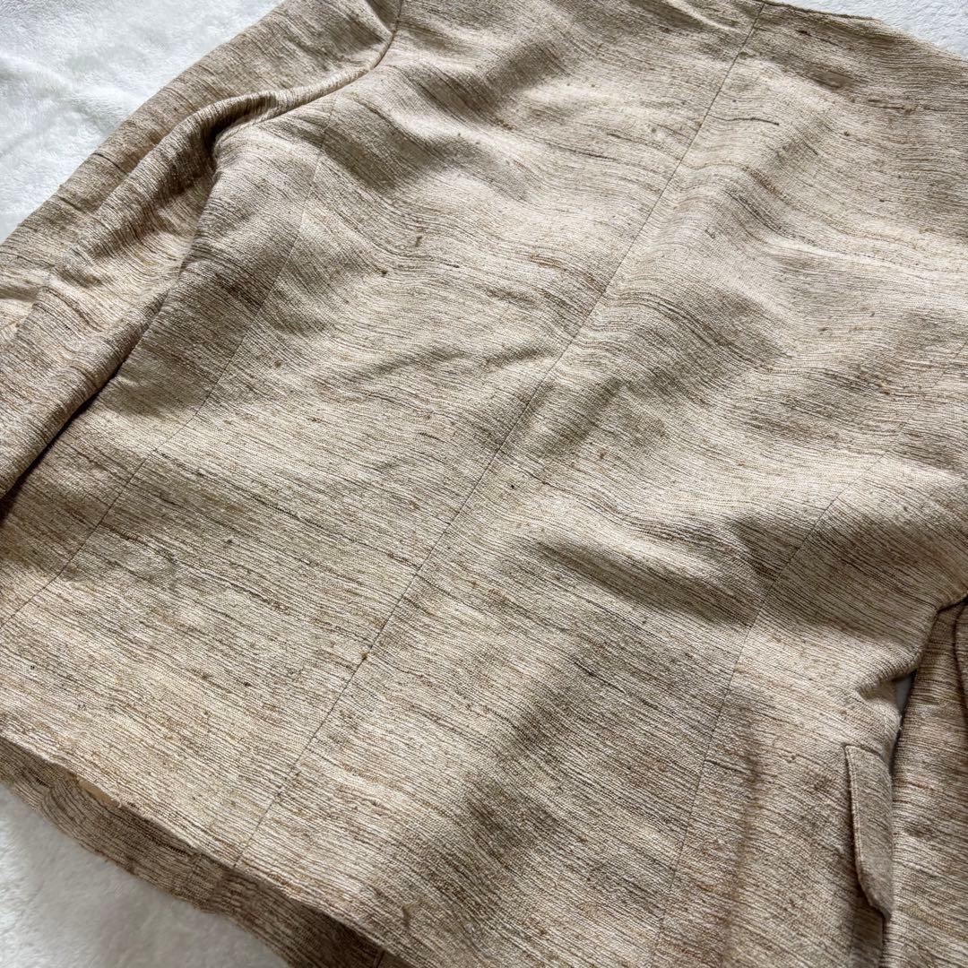 HERMES ジャケット 42 裏地 総柄 ゴールド ロゴ ボタン ブレザー