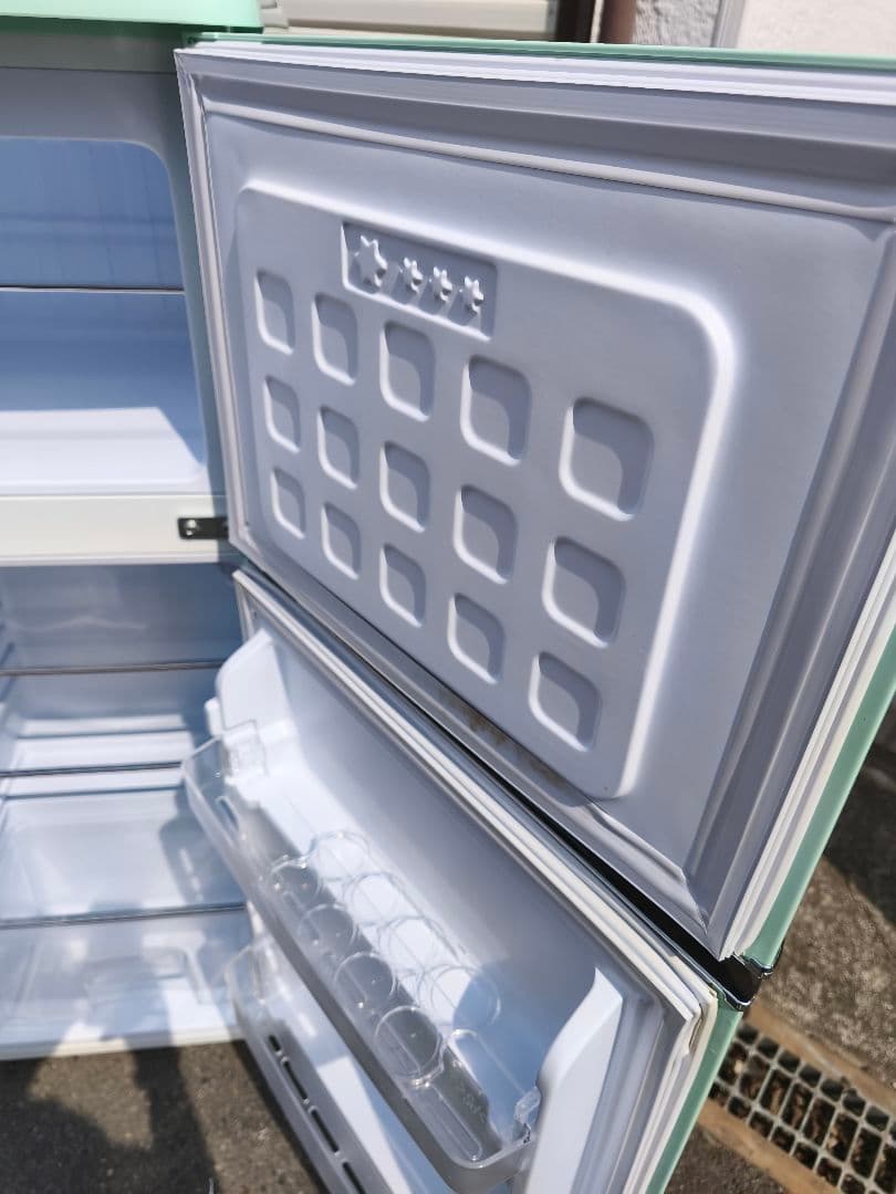 関東限 条件で無料配送 レトロ冷蔵庫 レトロデザイン冷蔵庫 冷蔵庫 2ドア冷蔵庫