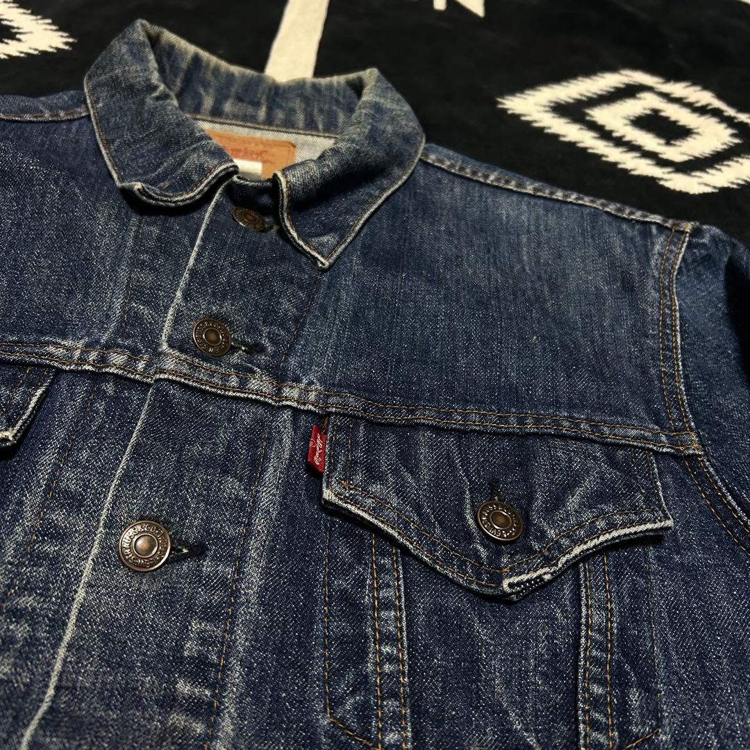 70s ヴィンテージ 希少 70505 46 リーバイス ケアタグ 黒カン 濃紺
