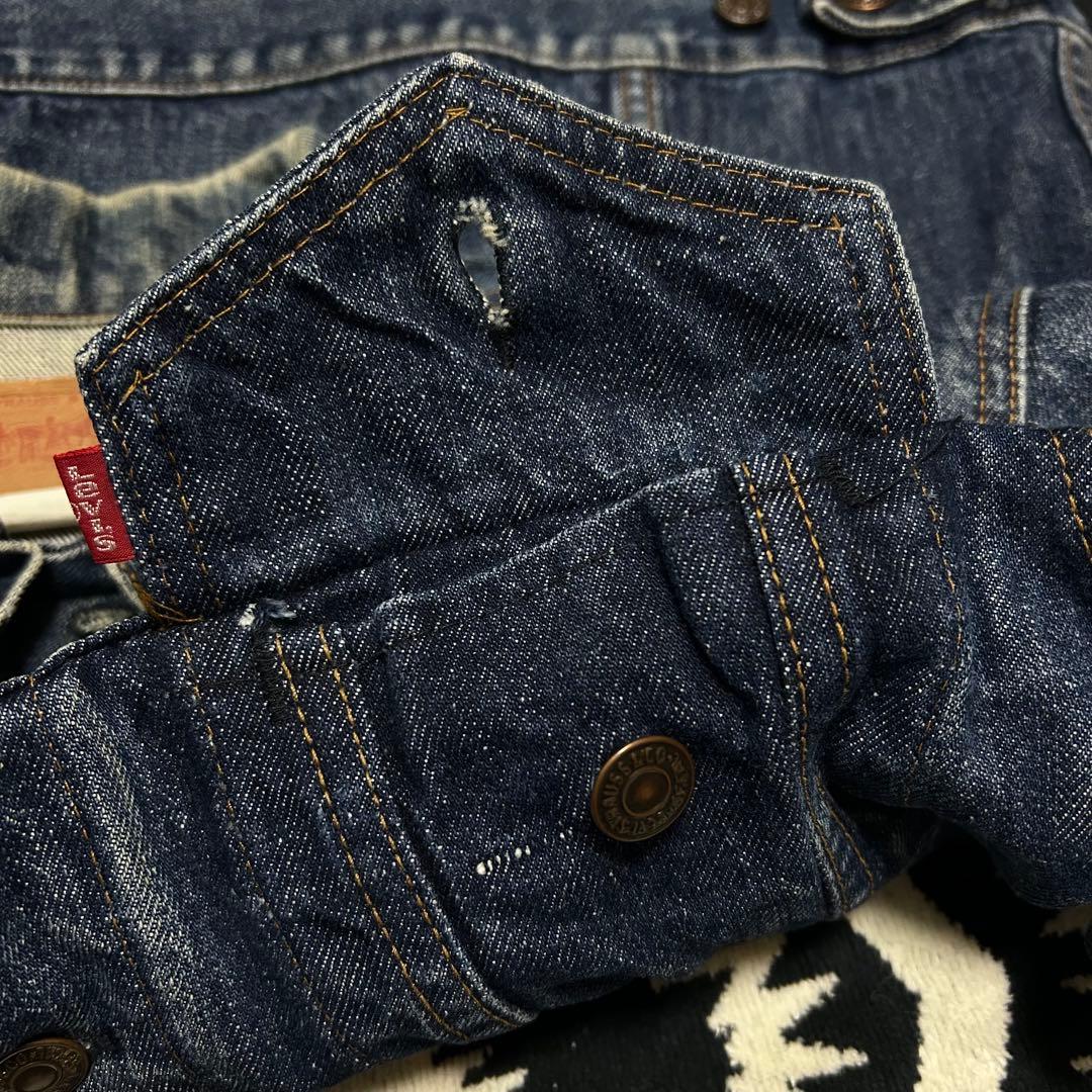 70s ヴィンテージ 希少 70505 46 リーバイス ケアタグ 黒カン 濃紺
