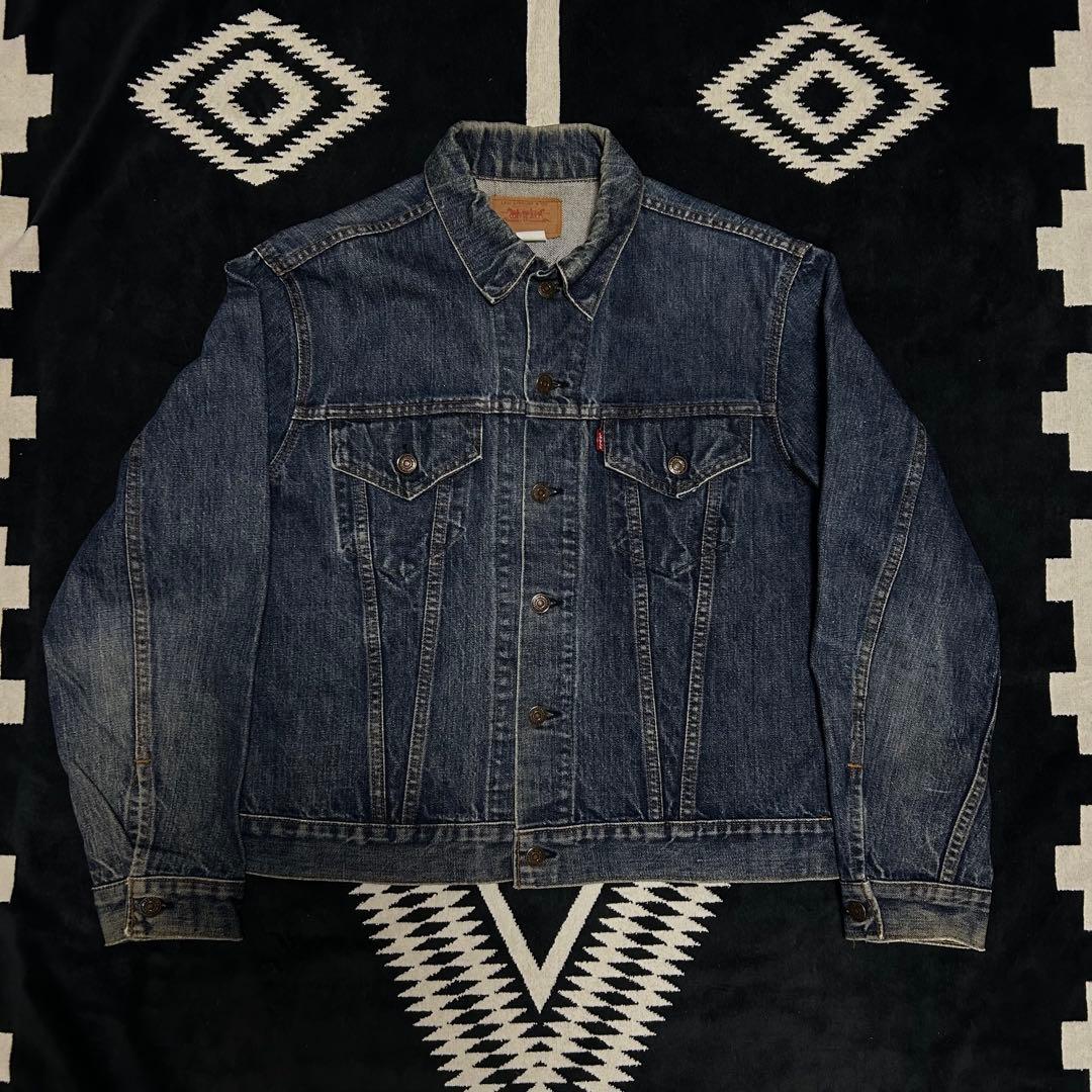 70s ヴィンテージ 希少 70505 46 リーバイス ケアタグ 黒カン 濃紺