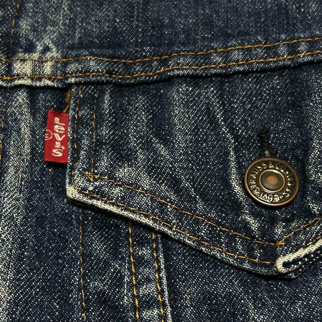 70s ヴィンテージ 希少 70505 46 リーバイス ケアタグ 黒カン 濃紺