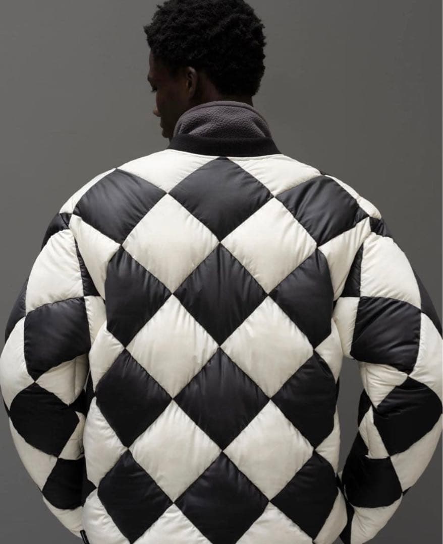 ジャケット・アウター NEIGHBORHOOD CHECKER DOWN JACKET L WHITE
