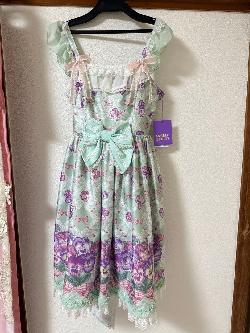 【新品未使用】Lacy Pansyジャンパースカート ミント