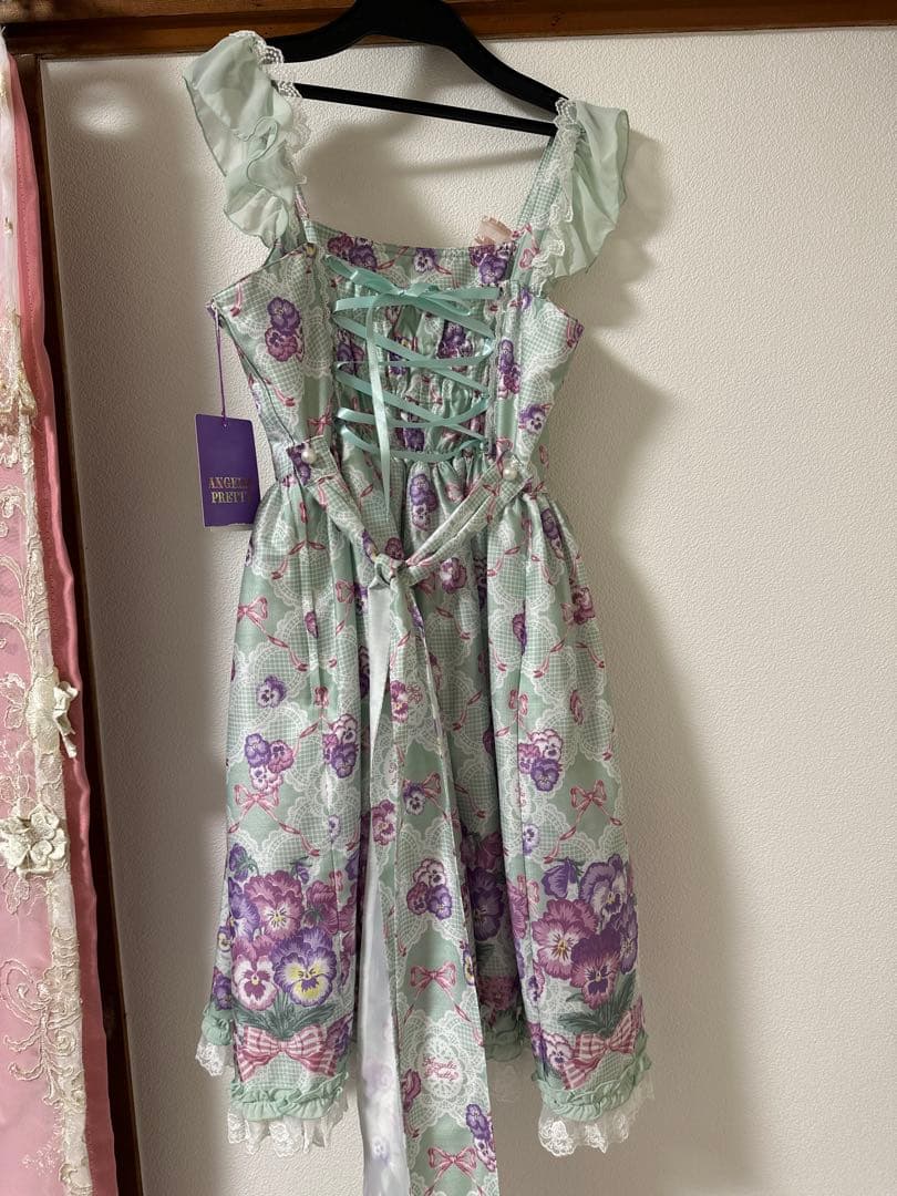 【新品未使用】Lacy Pansyジャンパースカート ミント