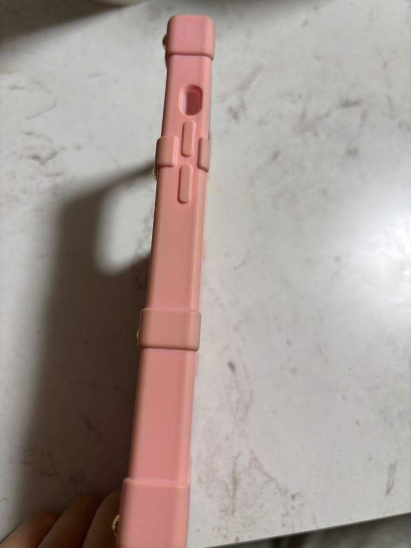 Louis Vuitton ピンク ケース チェーン付き　14pro