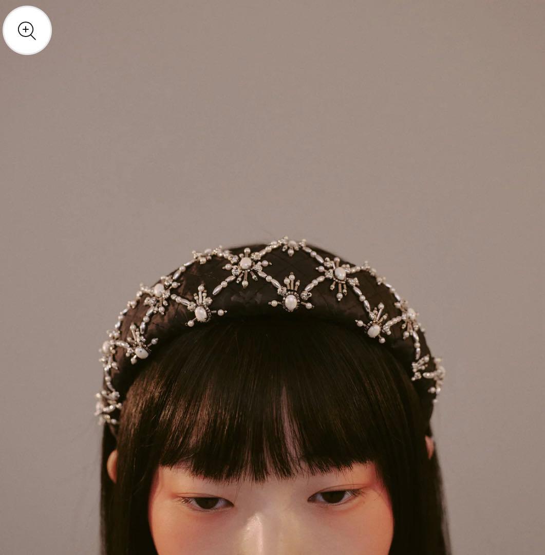 【tanakadaisuke】 White pearl hair band