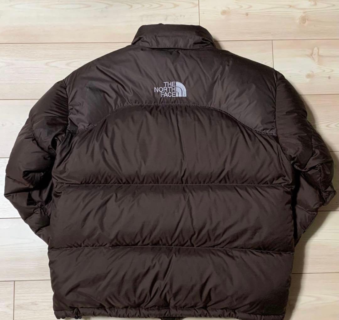 k*.様 極美品　ヌプシ　ノースフェイス　センターロゴ　ブラウン　US 700