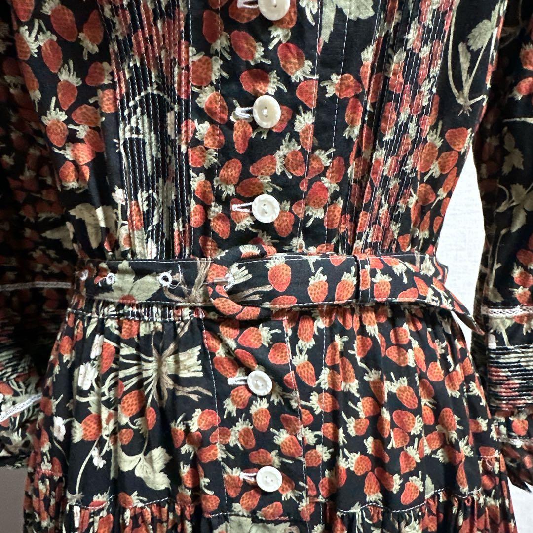 希少 ピンクハウス 80's ヴィンテージ 金子功 苺 ワンピース ストロベリー