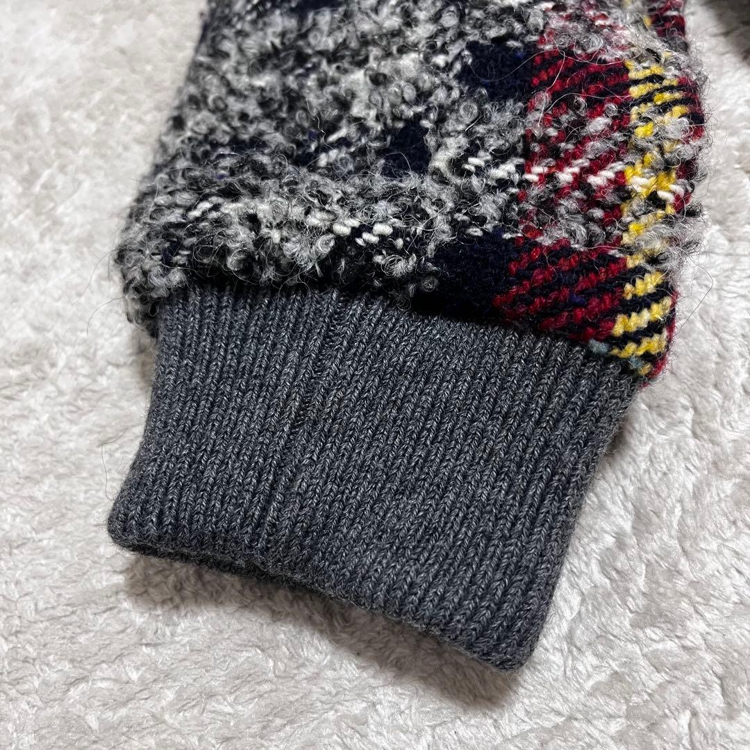 極美品　アクネステュディオス　ツイード　チェック　ブルゾン　MA1 ジャケット