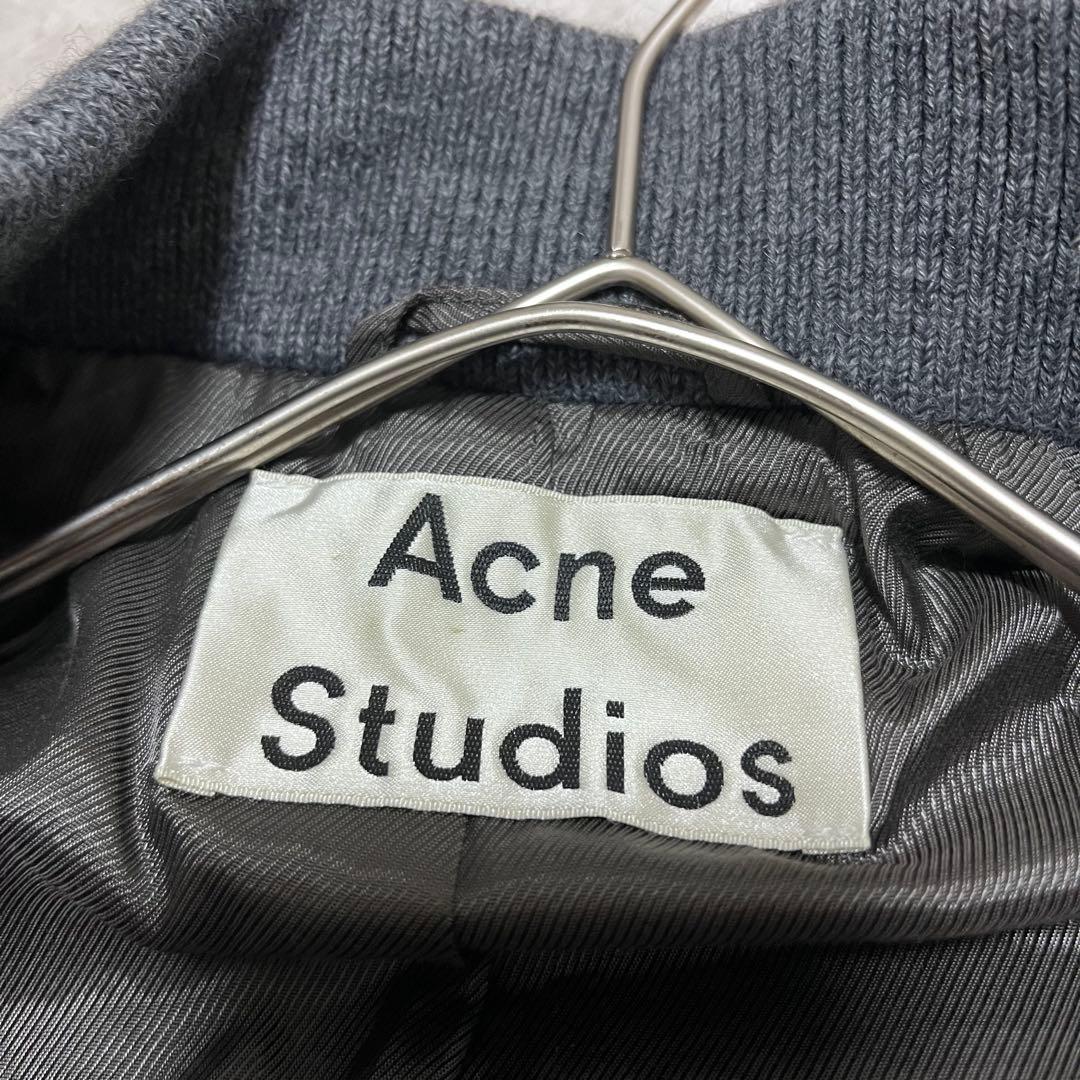 極美品　アクネステュディオス　ツイード　チェック　ブルゾン　MA1 ジャケット