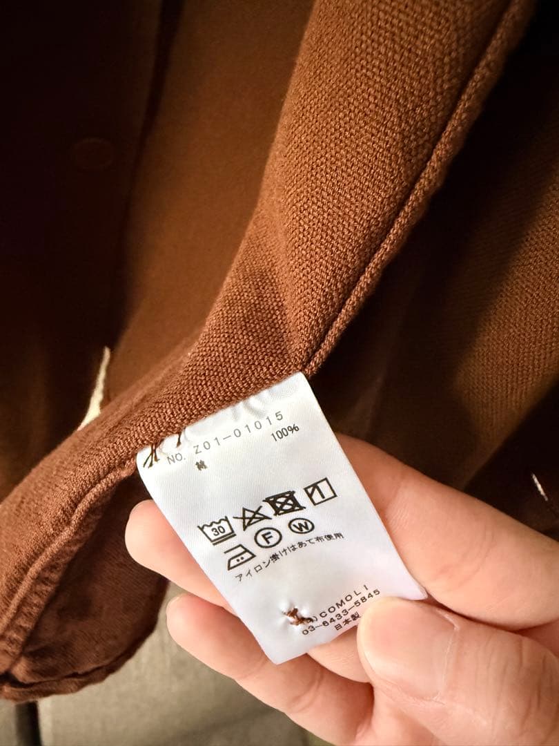 服*う様 新品未使用 COMOLI 24SS コットンダックス ハンティングジャ