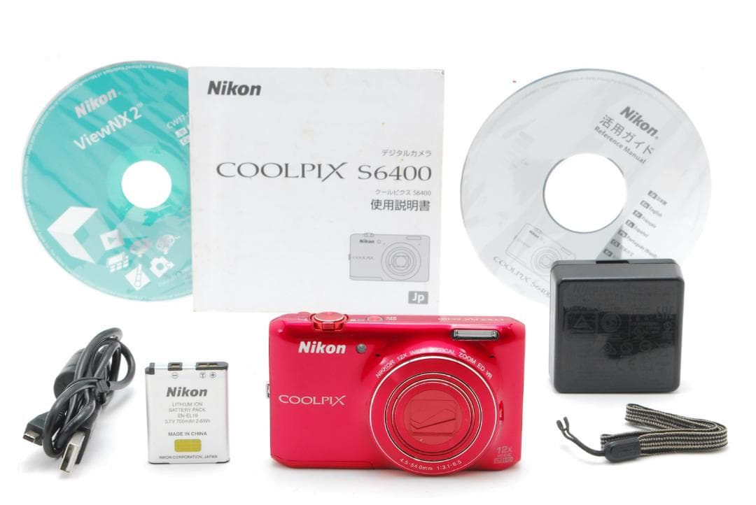 Nikon COOLPIX S6400 赤 動作確認済み