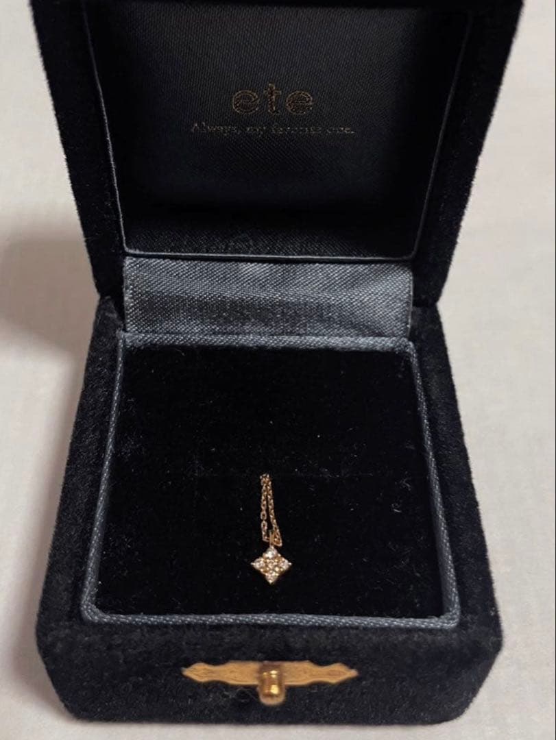 ete k18 0.02ctダイヤモンド ネックレス